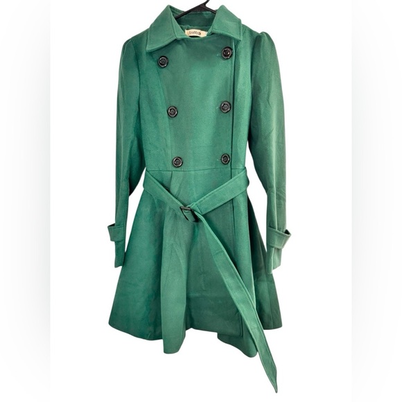 foremode Jackets & Blazers - Foremode .Green Trench Coat